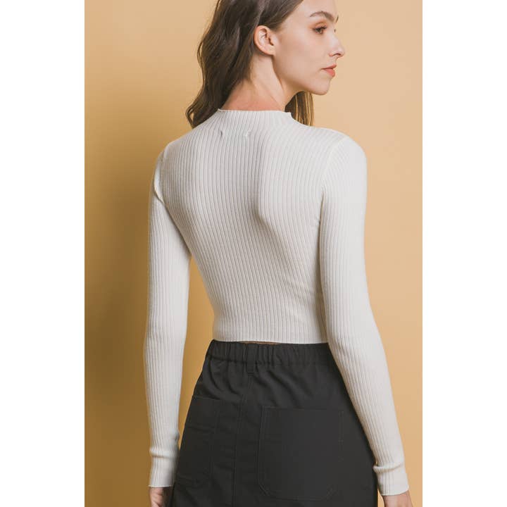 Apolline - Venta al por mayor Jersey de punto - Mujer - Jersey de canalé de cuello alto13