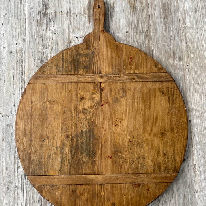 Bloom & Co. - Wholesale Cheese Board - Extra Large Round Antique European Bread Board1
