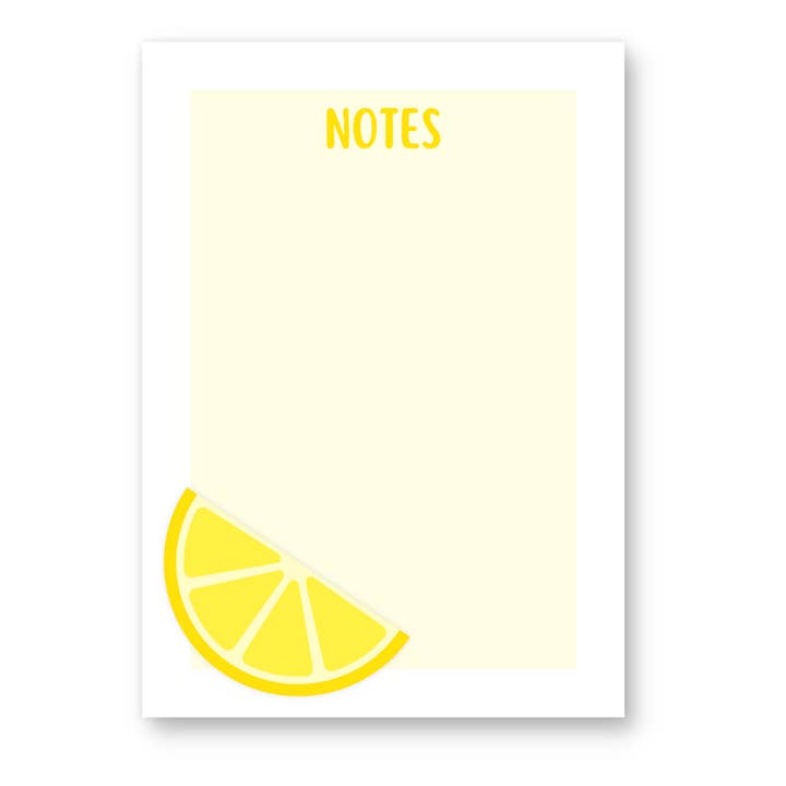 Bloc-notes 5 x 7 | Notes joyeuses sur une tranche de citron | 50 pages détachables pour la vente par Sarah Curran Designs