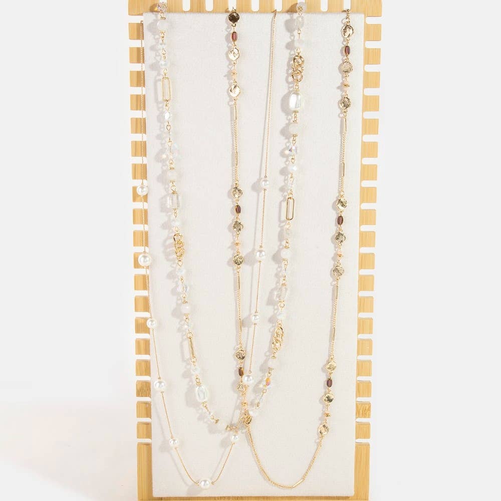 LEGNO Espositore per Gioielli Rettangolare in Legno Allungato in vendita all'ingrosso su Faire1