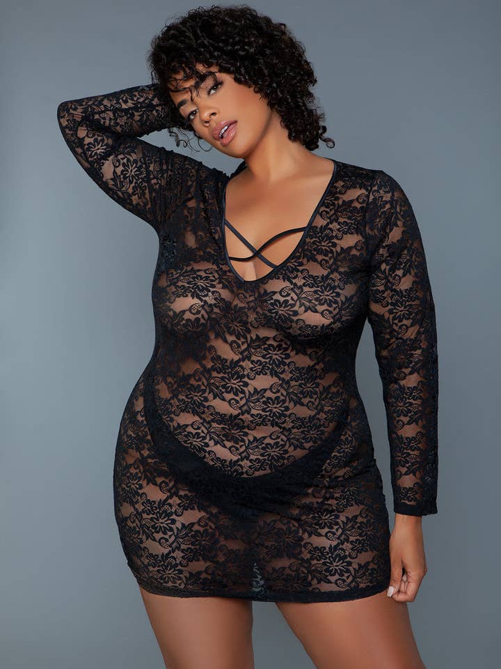 BeWicked - Wholesale Chemise - Women's - 2247P Lynn Lace Chemise