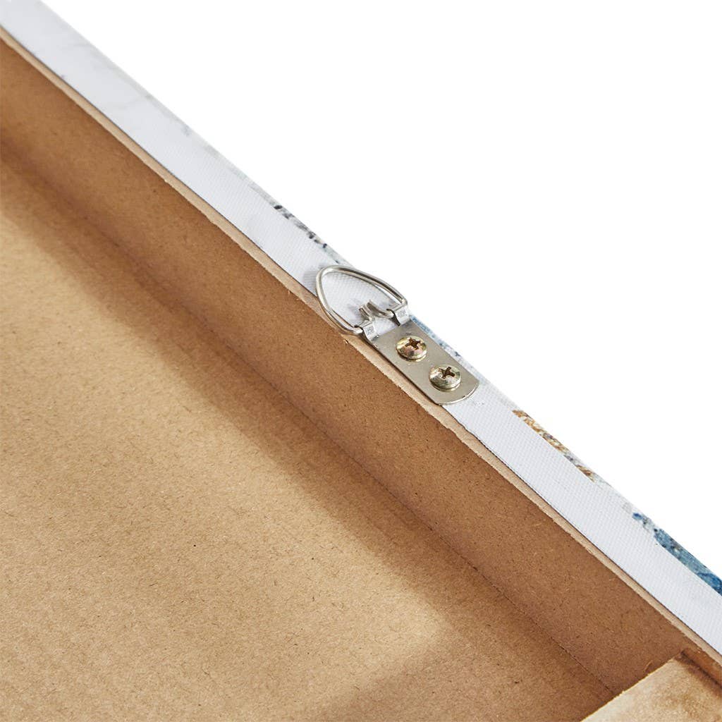 Olliix - Vente Set d'éléments de galerie photo - Art mural 3 pièces paysage abstrait feuille d'or5