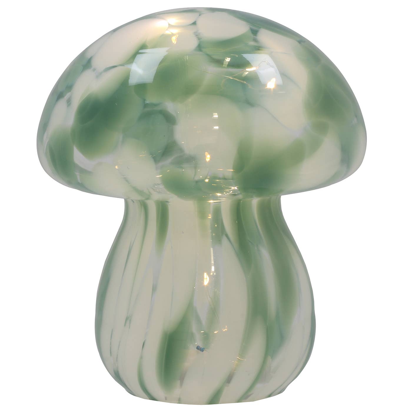 Joe Davies – Engroshandel Bordpynt – Håndblæst LED Svamp Grøn0