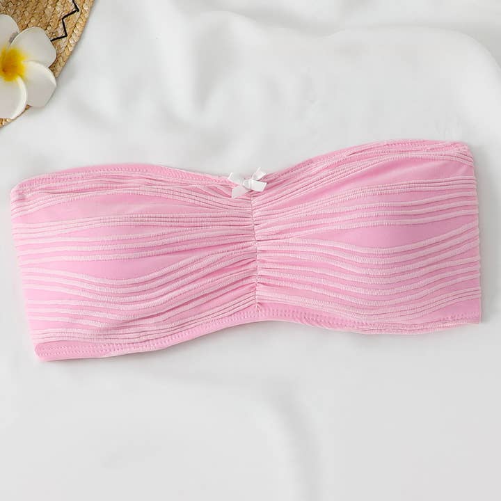 Rosa Clothing - Wholesale Two Piece Swimsuit - Women's - Bow Bandeau Sexy Split Bikini Swimsuit5