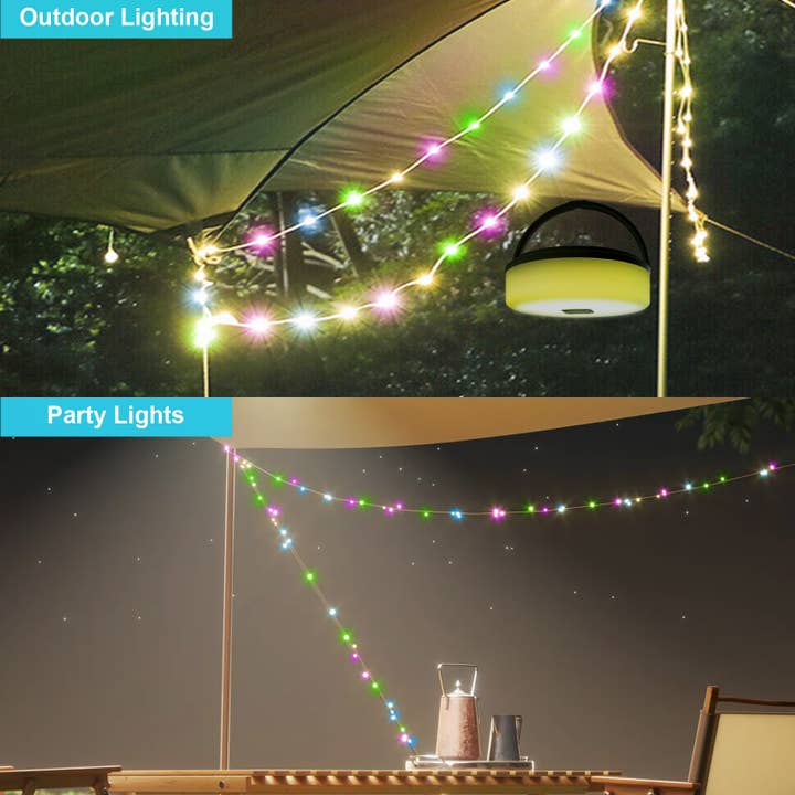 EP Design Lab - Wholesale String Lights - Solar Powered Waterproof Color Changing Camping String Light