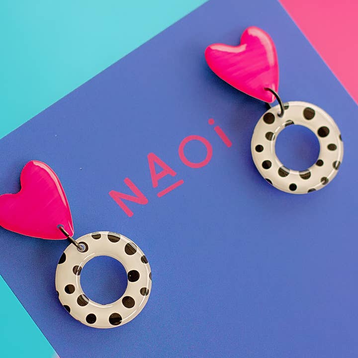 Ring-Mini-Statement-Ohrringe - Handgefertigt auf Bestellung (Kopie) für den Großhandel von Naoi