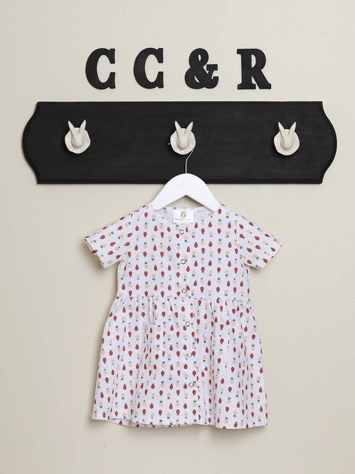 Robe princesse ananas pour fille avec poches pour la vente par cee cee & ryan