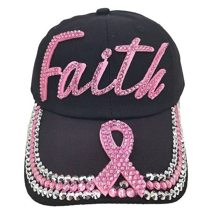 Diacly - Vente Casquette de baseball – femme - Casquette Faith Pink Ruban Strass2