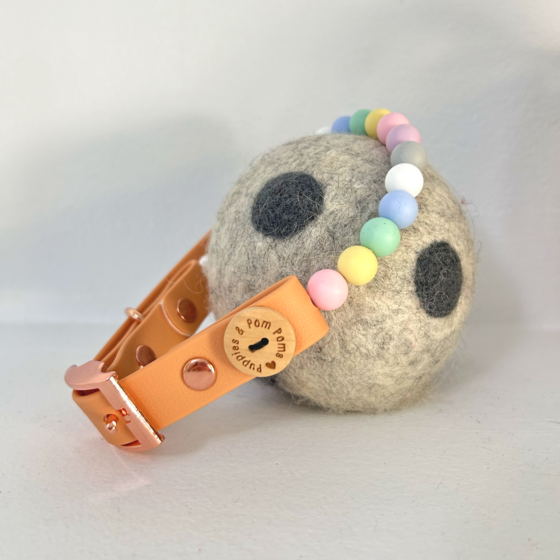 Puppies & Pom Poms - Vendita all'ingrosso Collare - Cani - Collare per Cani Artigianale Vegano con Perline - Perline Pastello4