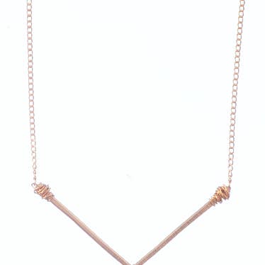 Wide 'V' Necklace for wholesale by Niyol Jewelry