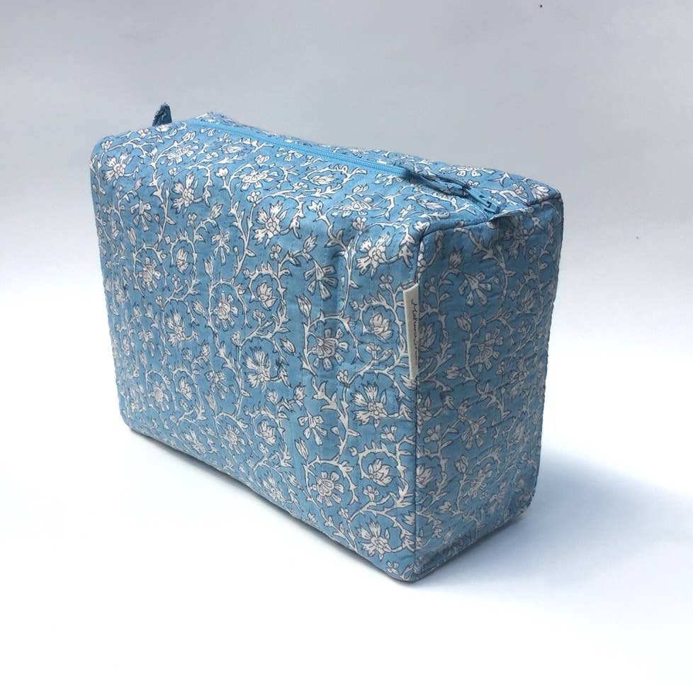 Mehera Shaw - Wholesale Makeup/Cosmetic Bag - Cosmetics Bag - Quilted Hand Block Print Cotton5
