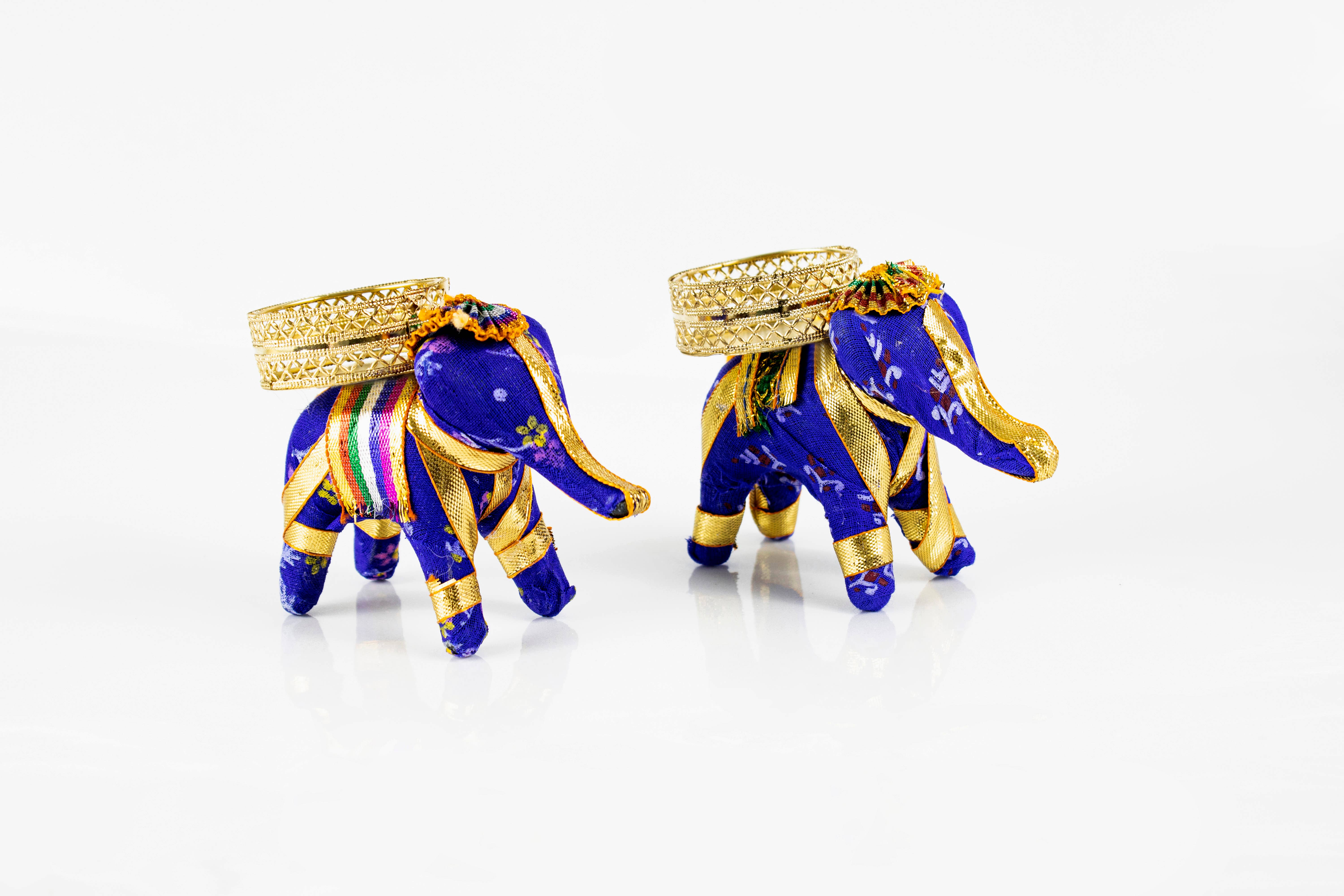 El'Cobre-Ecozonelifestyle - Venta al por mayor Candelabros - Set de 2 portavelas artesanales en forma de elefante para vela tealight29