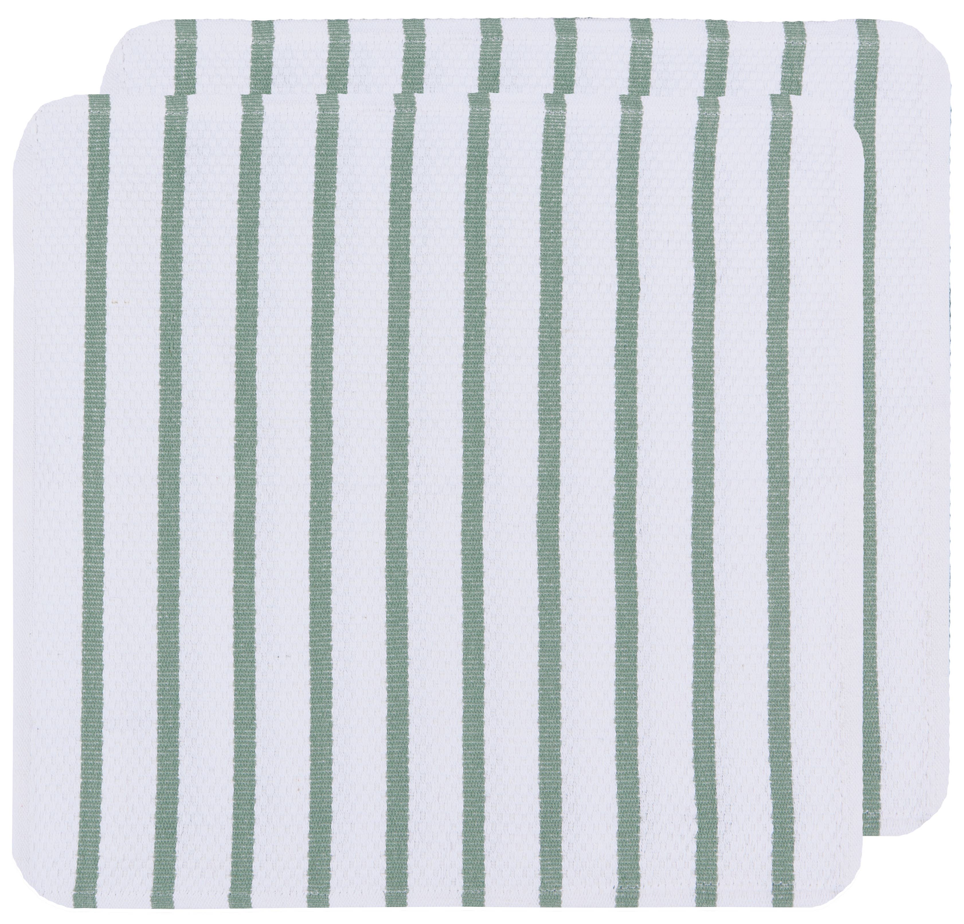 Now Designs by Danica - Wholesale Dishcloth - Basketweave Elm Green Dishcloths Set of 21