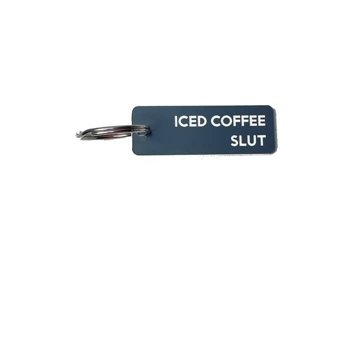 Calm Down Caren - Wholesale Keychain - Unisex - Iced Coffee Slut - Acrylic Key Tag1