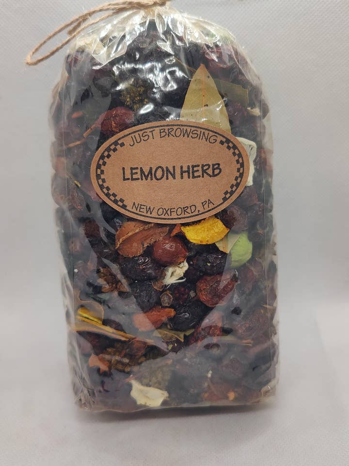 Scented Potpourri with Rosehips - Lemon Herb - Bulk for wholesale by Just Browsing, LLC