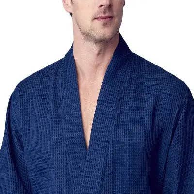 Lotus Linen - Vente Peignoir – homme - Peignoir de bain en nid d'abeille pour homme - Absorbant, léger35