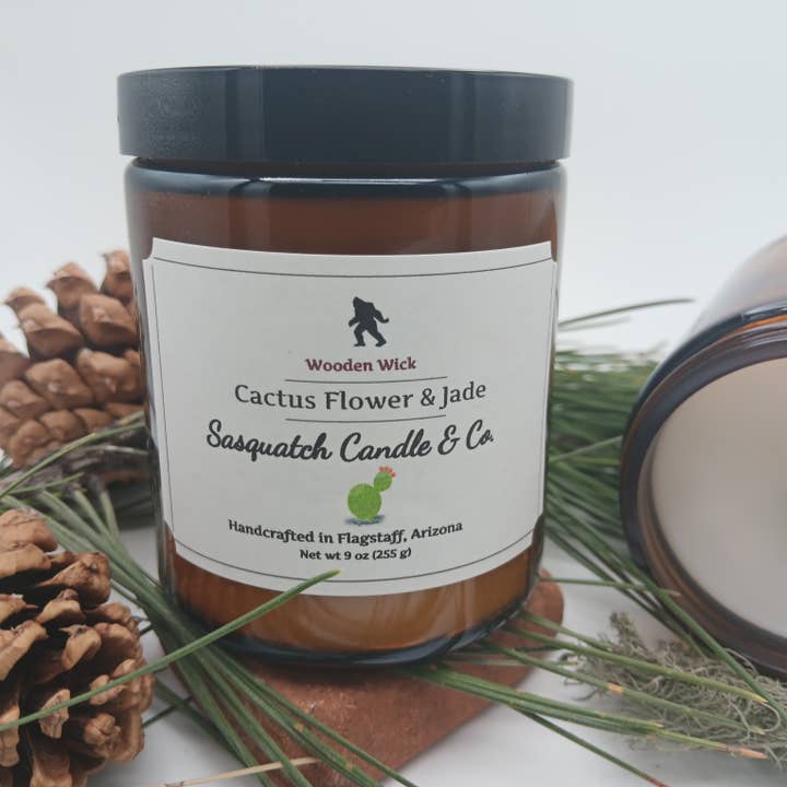 Fleur de cactus et jade pour la vente par Sasquatch Candle Company