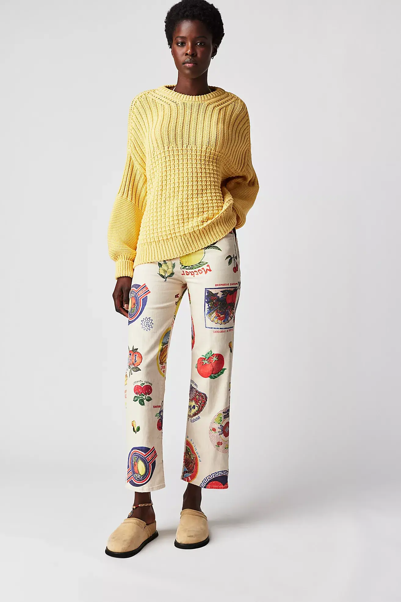 Lemon Delčia Sweater: 100% Cotton Yellow Sweater  for wholesale on Faire11