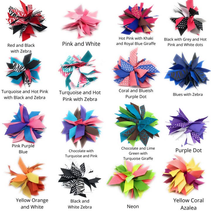 Chicky Chicky Bling Bling - Wholesale Hair Bow - Kids - Girls Small Pom Pom Hair Bow