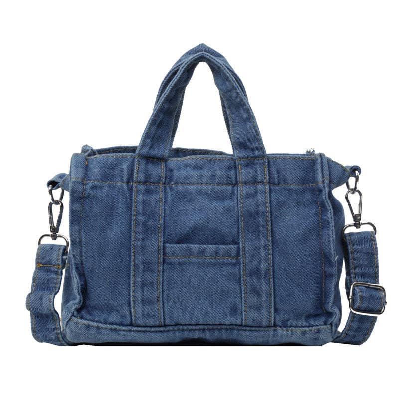 SALINA TRADING INC - Wholesale Shoulder Bag - Women's - Street Retro Large Capacity Denim Handbags0