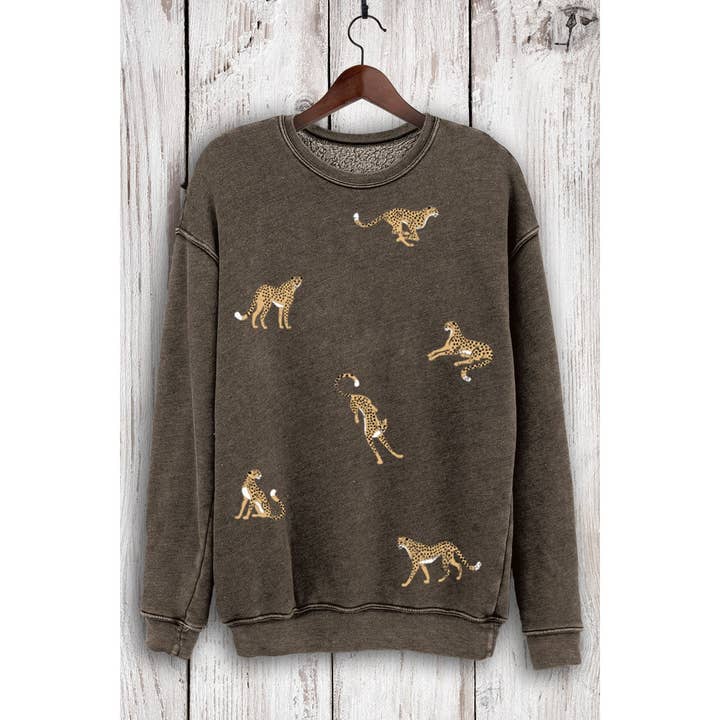 HRTandLUV - Wholesale Graphic Sweatshirt - Women's - LEOPARD ALLOVER MINERAL SWEATSHIRTS1