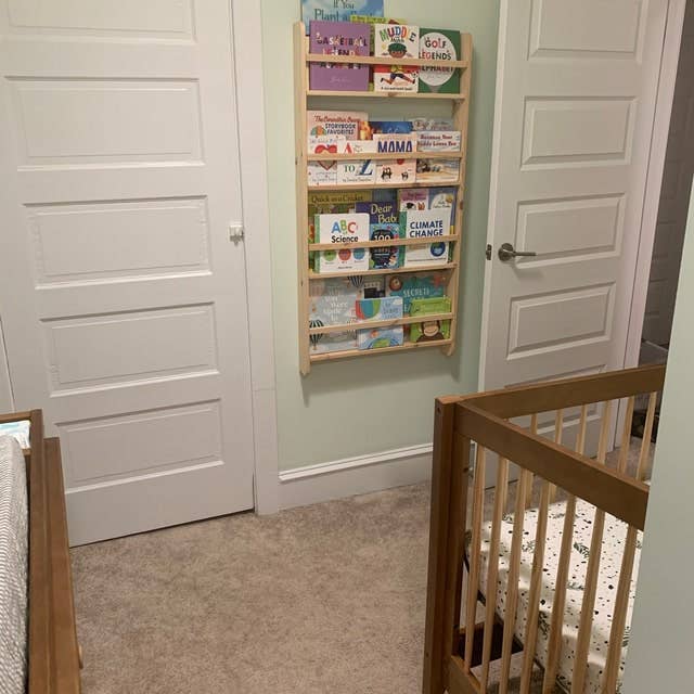 CosyDecorArt - Wholesale Bookcase - Walnut Color Montessori Wall Mounted 4 Shelf Kid Bookshelf