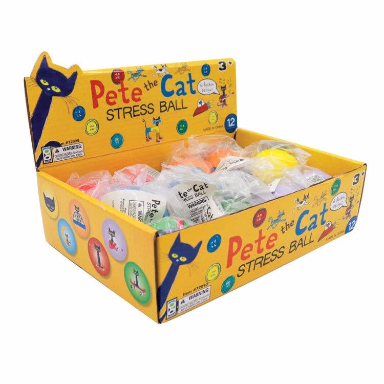 Geddes - Vente Balle/pâte antistress - BALLON ANTI-STRESS PETE THE CAT 12/DSP3