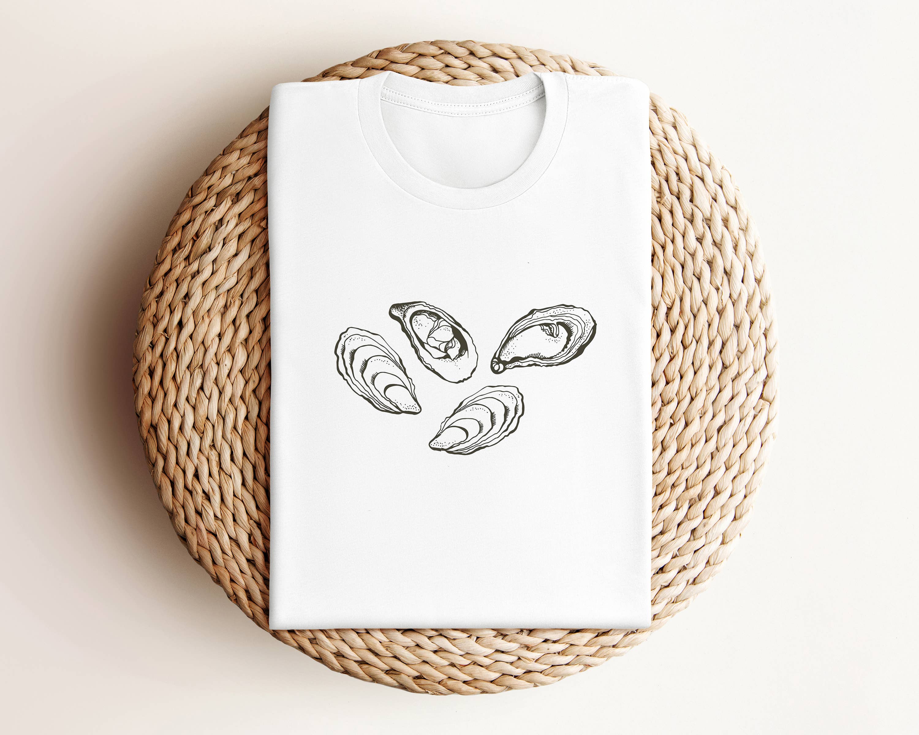 Salt + Fare - Wholesale Screen Printed T-Shirt - Unisex - OYSTERS Graphic Tee1