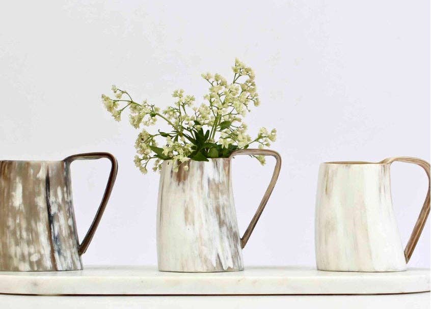 The African Home Goods - Wholesale Beer Glass/Mug - Ankole Cow Horn Beer Mugs / Tumbler Light7