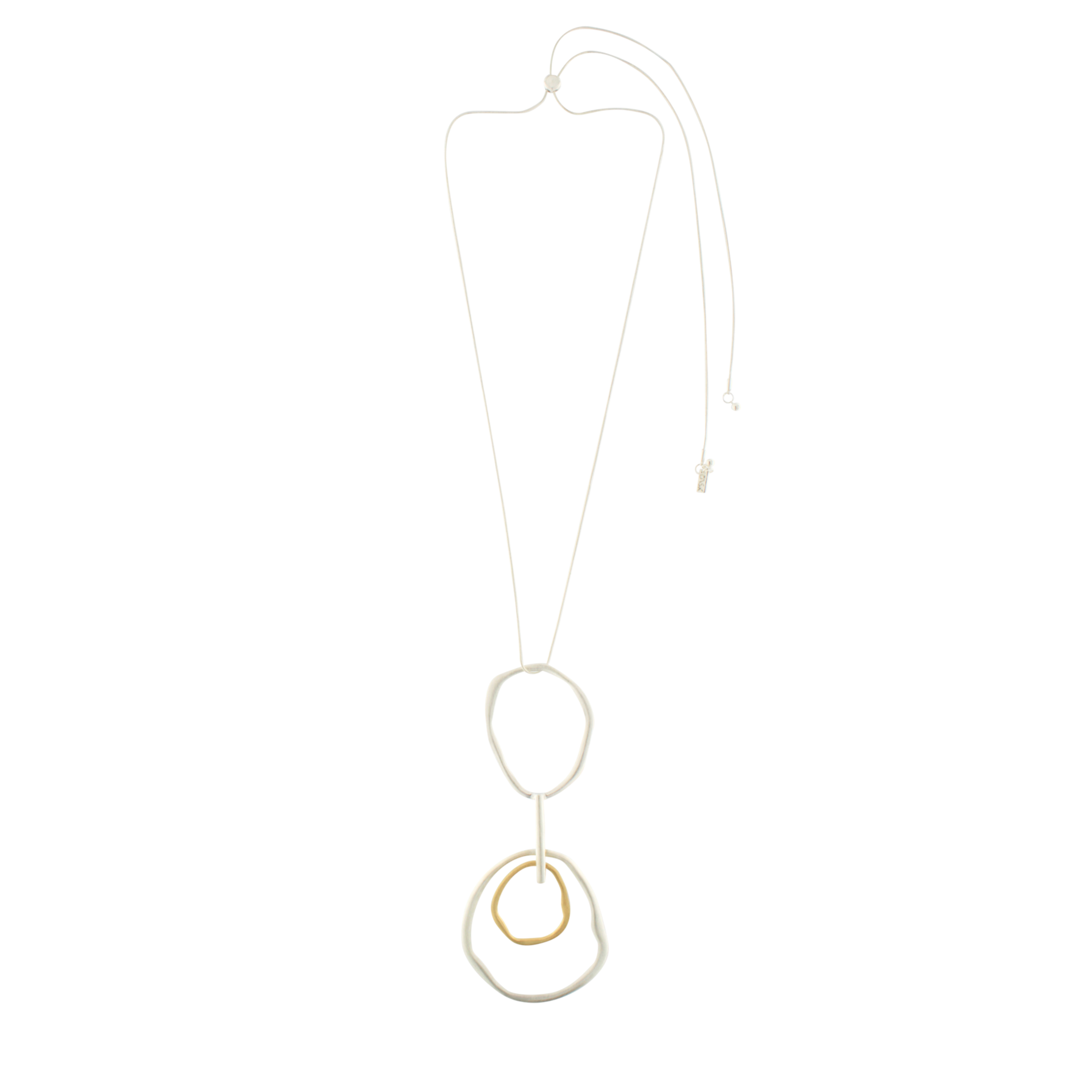 Dansk Copenhagen - Vendita all'ingrosso Collana con ciondolo/pendaglio - Collana Mega Statement regolabile a 2 toni Elysian IN:STORE con placcatura in argento3
