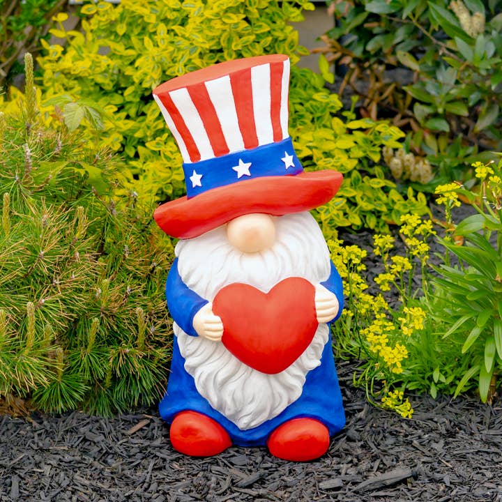 Zaer Ltd. International - Wholesale Garden Gnome - "Americanos" American Garden Gnomes- 6PC/Set