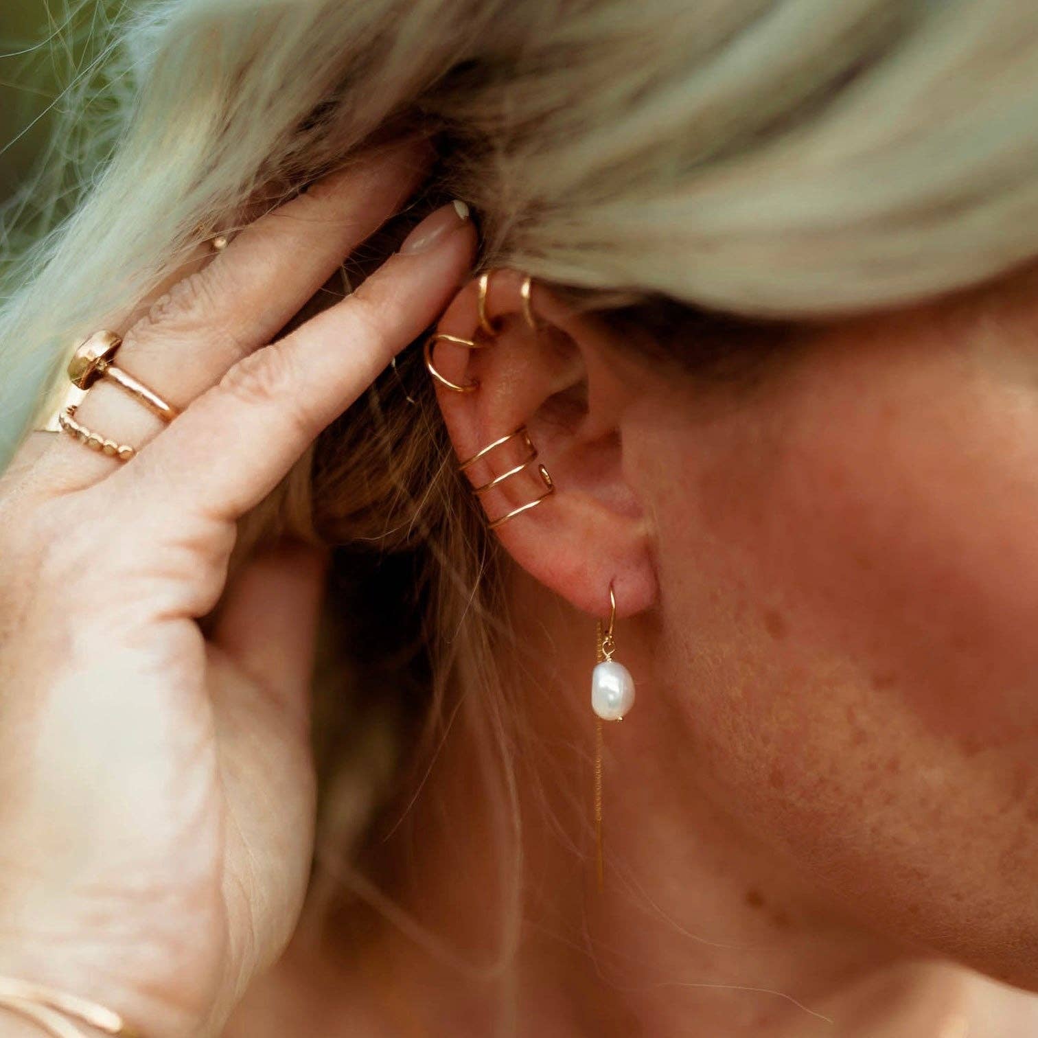 Derive Jewelry – wholesale Earcuff-örhängen – Double Bar öra manschett1