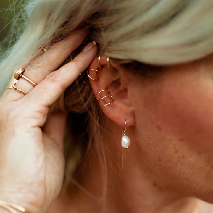 Derive Jewelry - Wholesale Cuff/wrap earrings - Double Bar Ear Cuff1