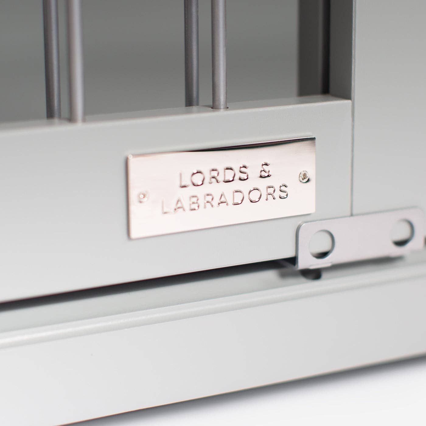 Wooden Sliding Door Dog Crate in Grey for wholesale on Faire5