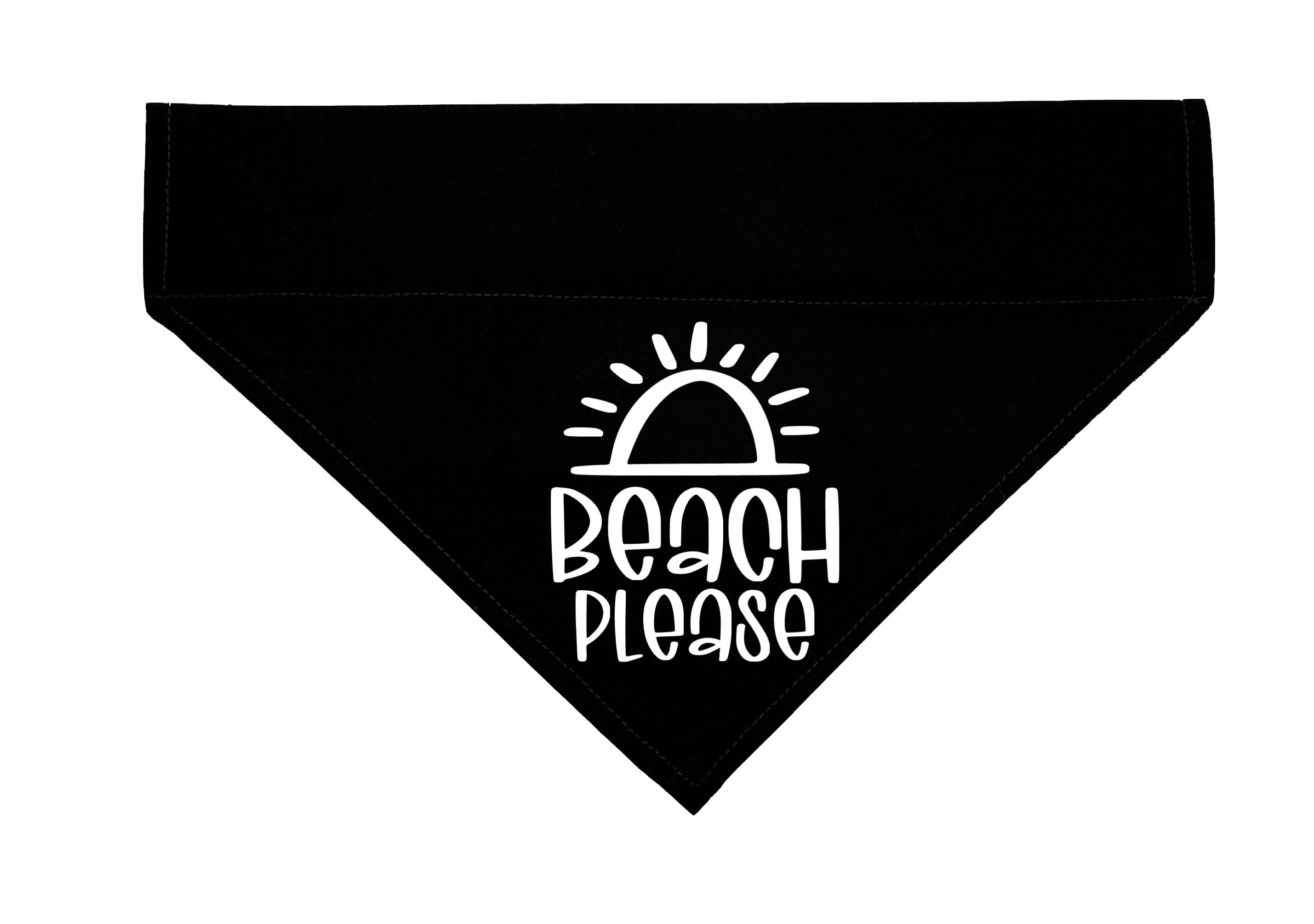 Woofingtons & Company – wholesale Pet bandana – Dog – Beach Please - Funny Quote Over Collar Dog Bandana9