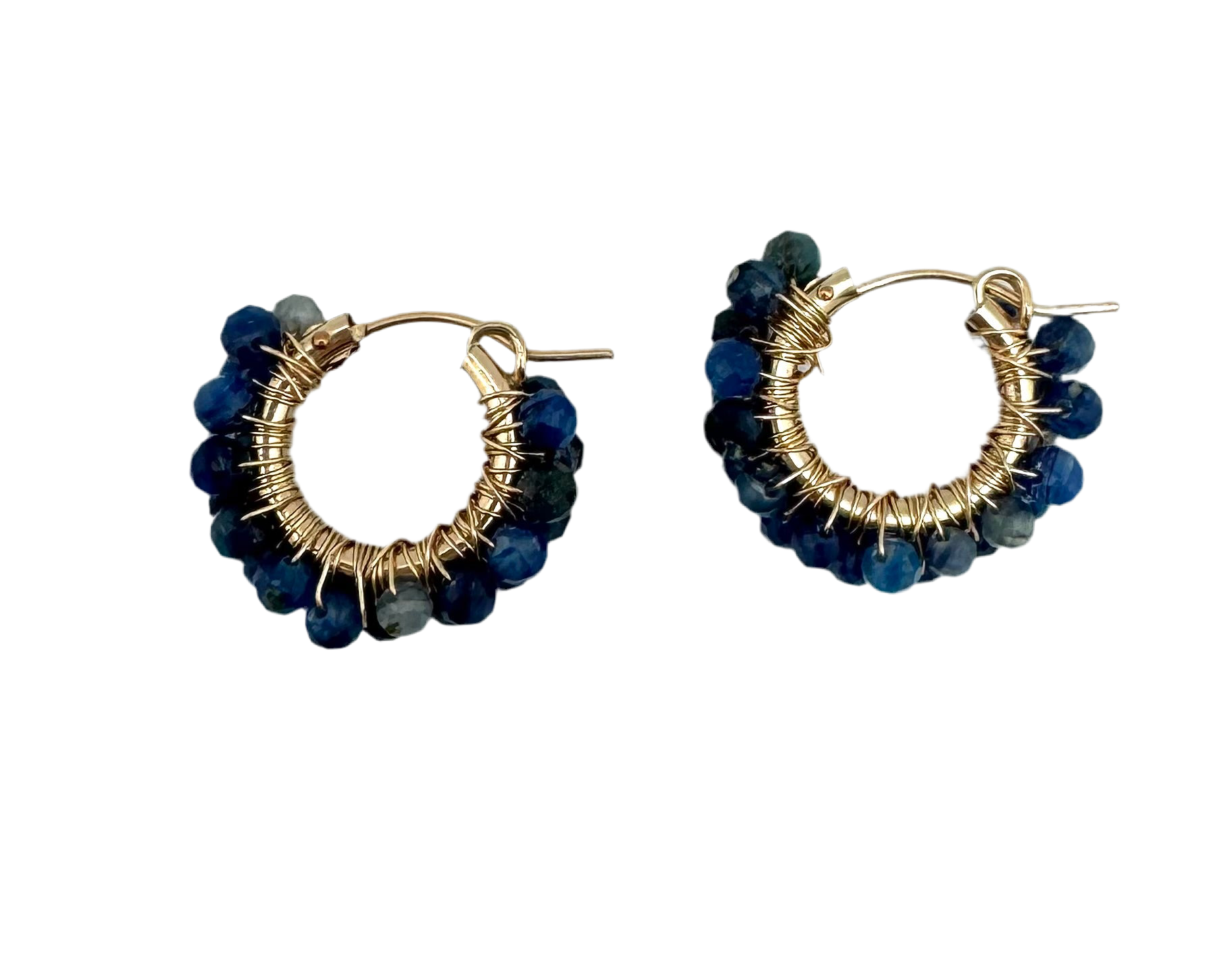 In2 design - Vente Créoles - Créoles perlées Diddi - cyanite0