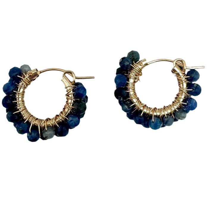 In2 design - Wholesale Hoop Earrings - Diddi beaded hoop - kyanite0