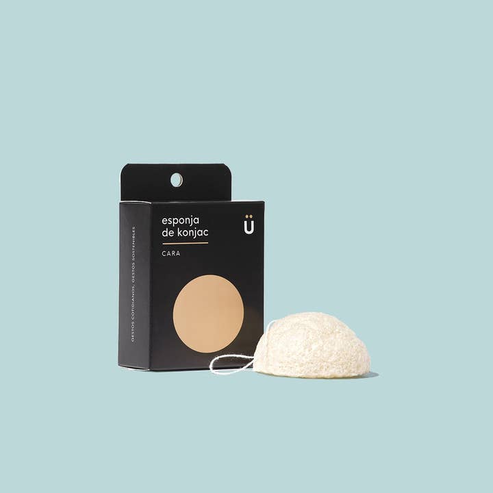 Esponja natural de rosto konjac. Vegan e natural por atacado de grupo lizne sl
