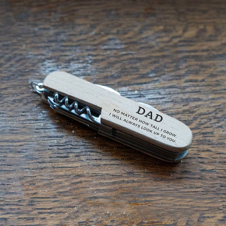 CGB Giftware - Wholesale Handy tool - 'No Matter How Tall I Grow...' Wooden Multi Tool In Gift Box