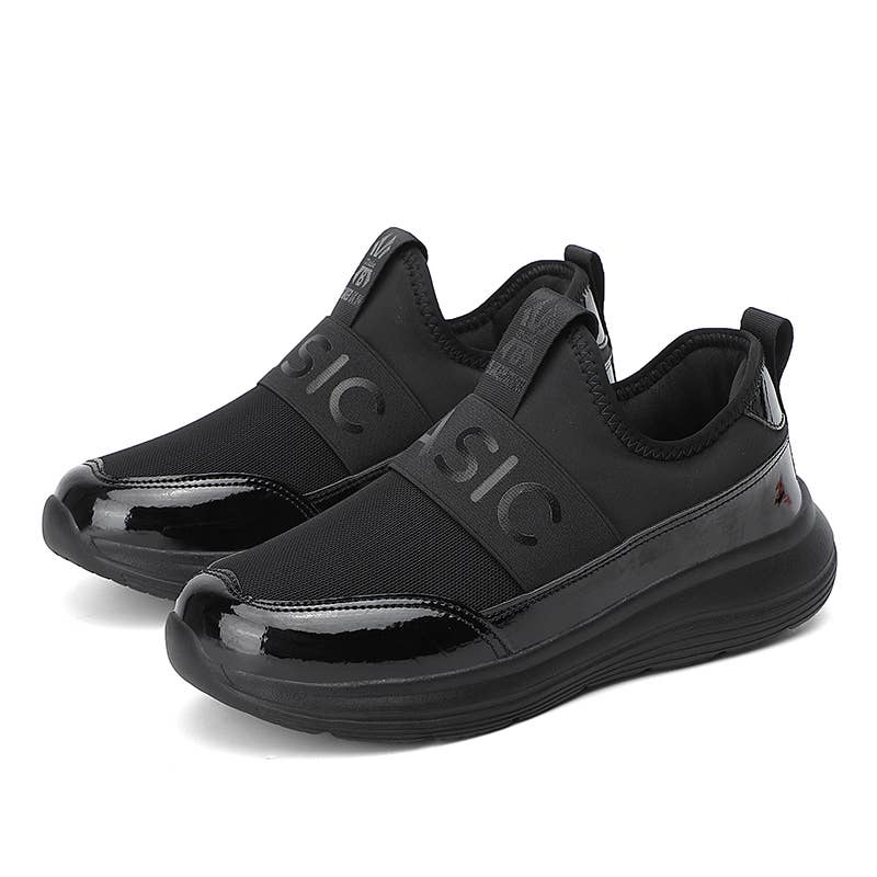 Calseosvic - Wholesale Lifestyle Sneakers - Women's - Ladies Platform Sneaker Slip-on Patent Casual Women Shoes0