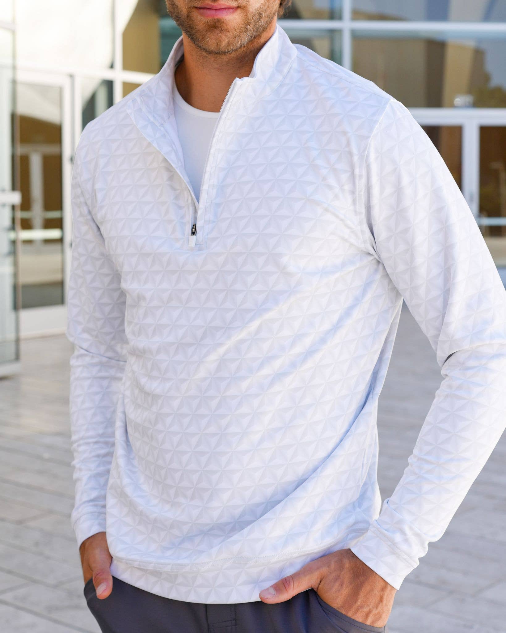 USA Palm - Wholesale Sweatshirt - Unisex - Cloud 1/4 Zip62