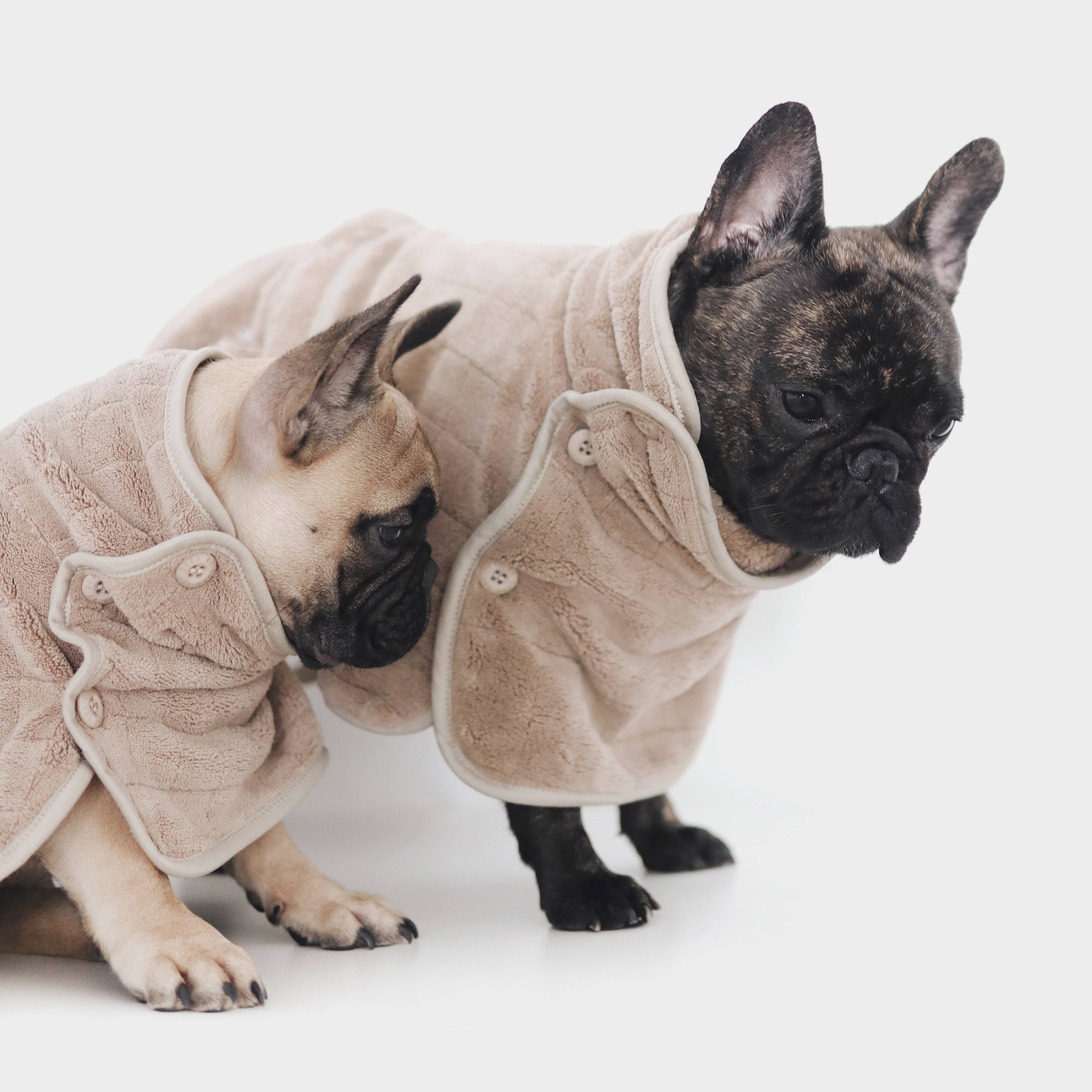 plum Baby Fleece Bathrobe//DOG CLOTHING//APPAREL for wholesale on Faire7