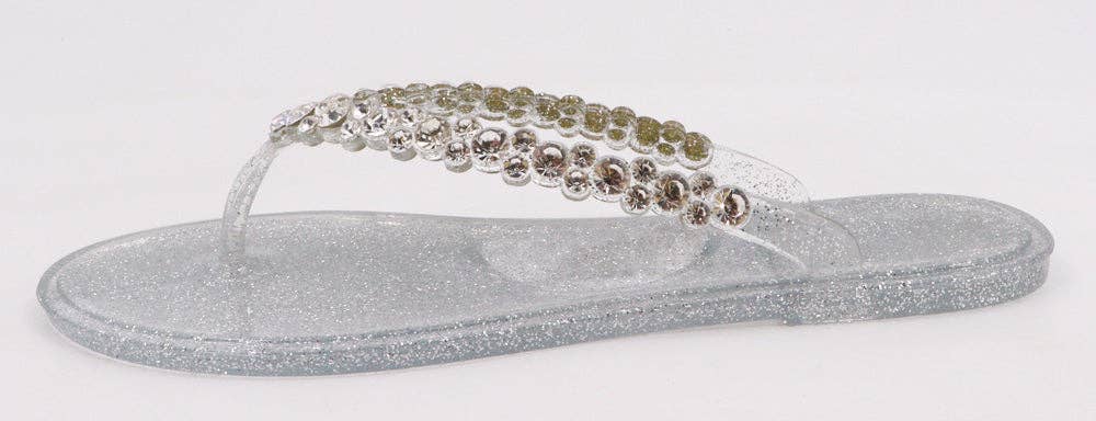 Mars Sky Shoes Wholesale - Wholesale Flip Flops - Women's - Bamboo RADIUM-01 Women Rhinestone Thong Jelly Flat Sandals1