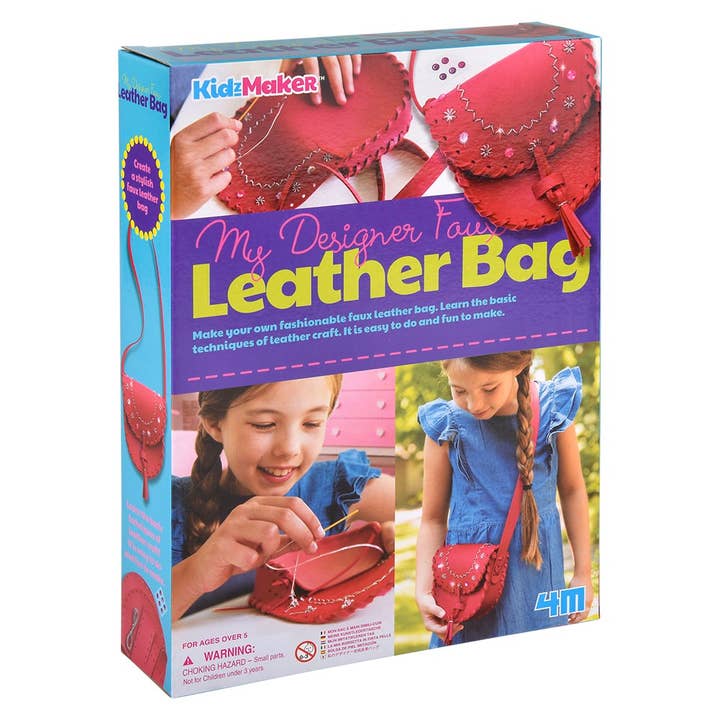 The Toy Network - Wholesale DIY Craft Kit - Kids - KidzMaker/My Designer Faux Leather Bag5