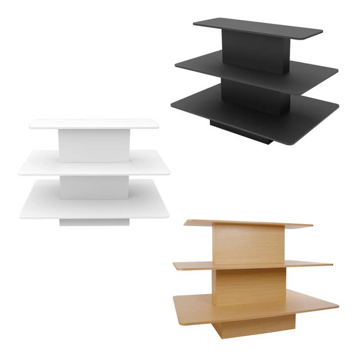 Retail Display Three-Tier Rectangular Table for wholesale by Econoco