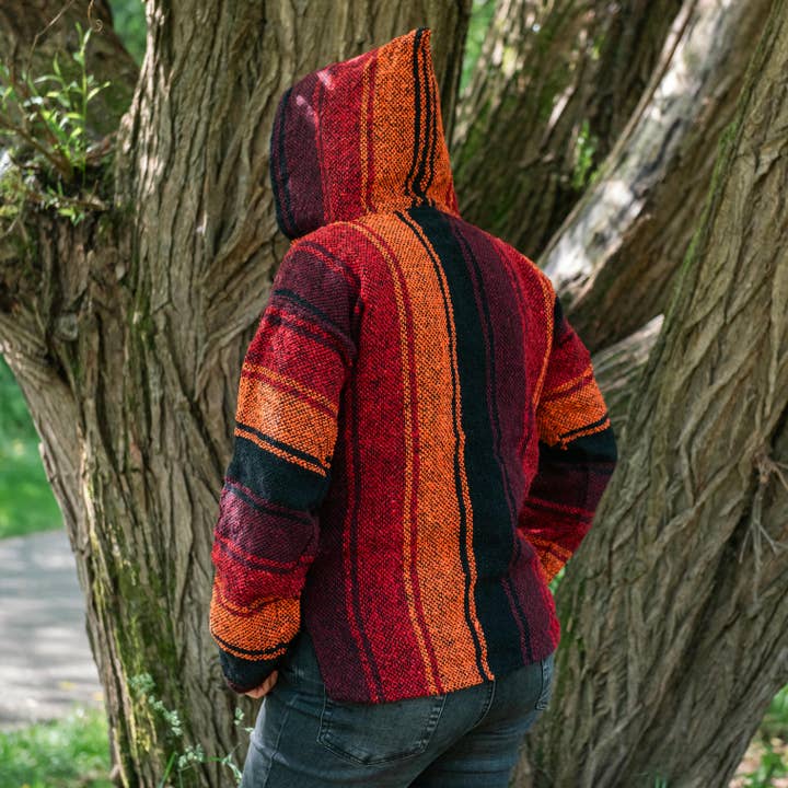 Siesta - Vendita all'ingrosso Felpa con cappuccio - Uomo - Felpa Baja arancione tramonto6