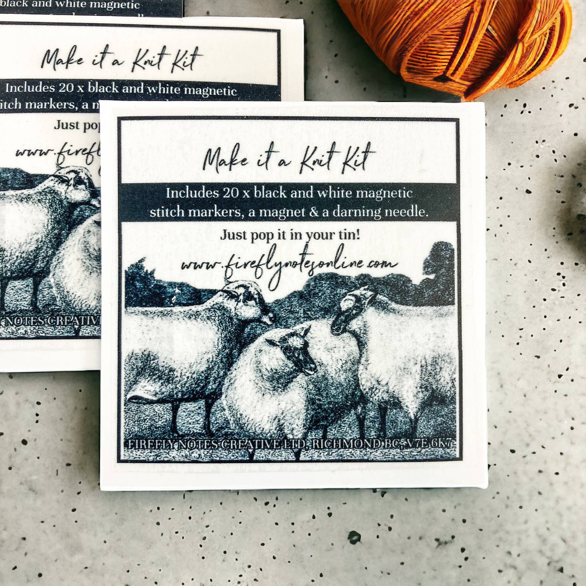Firefly Notes - Wholesale Knitting/Crochet Supplies - Just make it a KNIT KIT! Insert for our large notions tins3