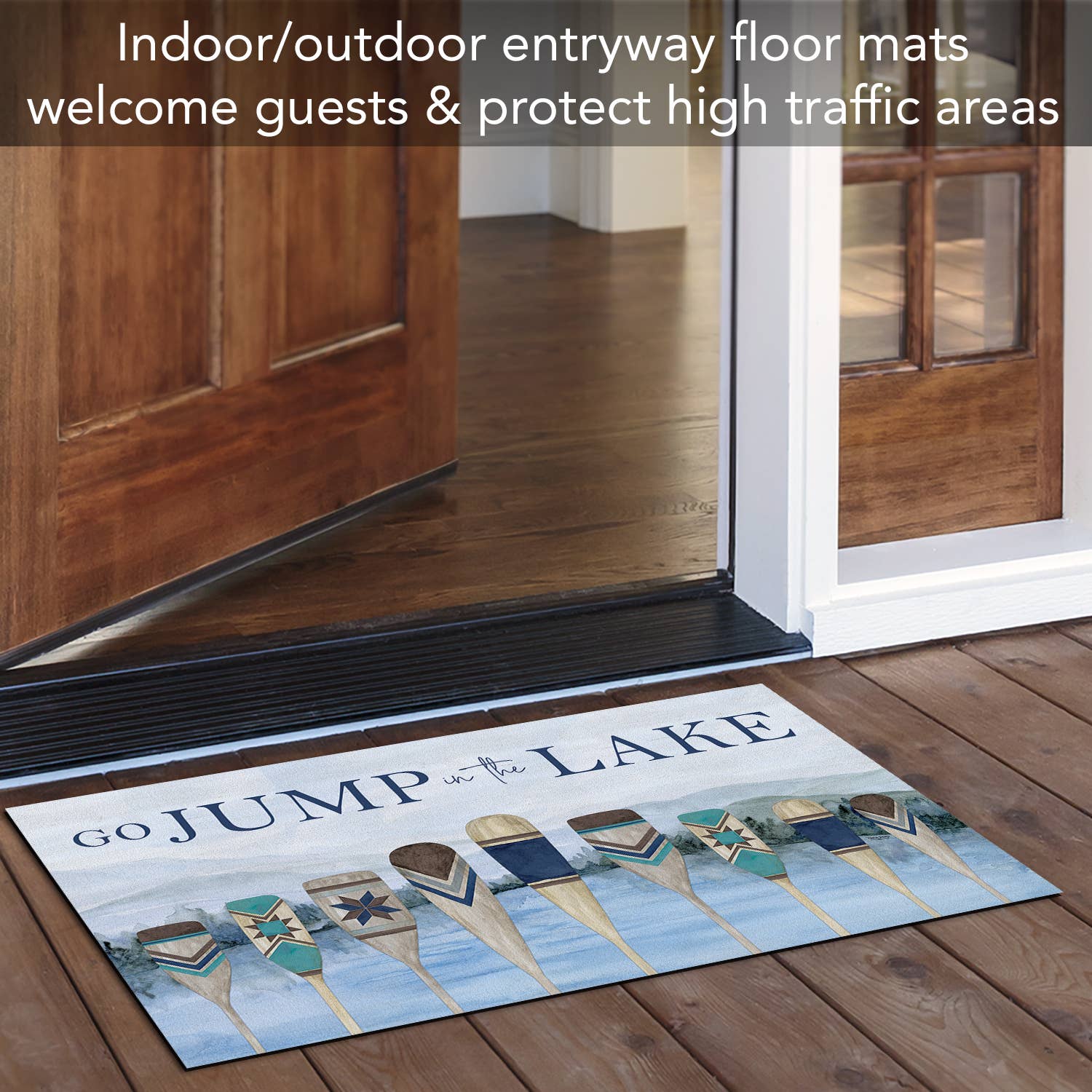 CounterArt/Highland Home/Thirstystone - Wholesale Door Mat - "Jump In The Lake" Indoor/Outdoor Entryway Floor Mat2