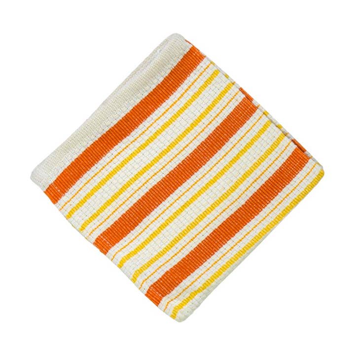 Dish Cloth - Orange Stripe for wholesale by Accent Linen