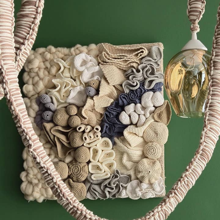 Joy's Arts - Wholesale Chandelier/Hanging Light - Macrame Chandelier with Glas Shades - Boho Cotton Cord Ceiling Light for Dining & Living Room7